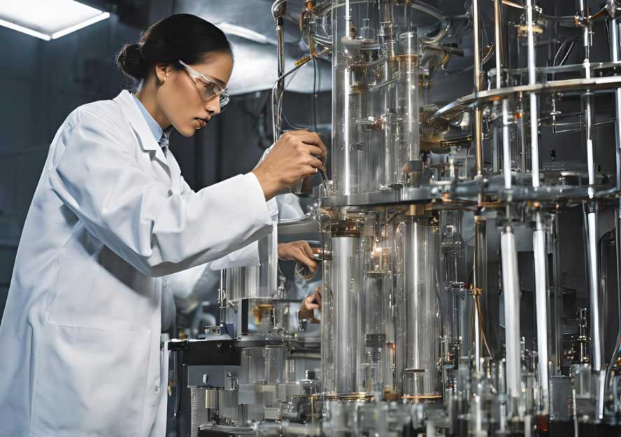 实验室石英玻璃仪器检测场景